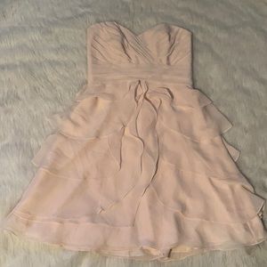 Allure Bridals Bride Maids Light Pink Formal Strapless Dress, size 12